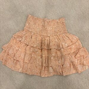Peach Ruffle Skirt (Size: XS/S)